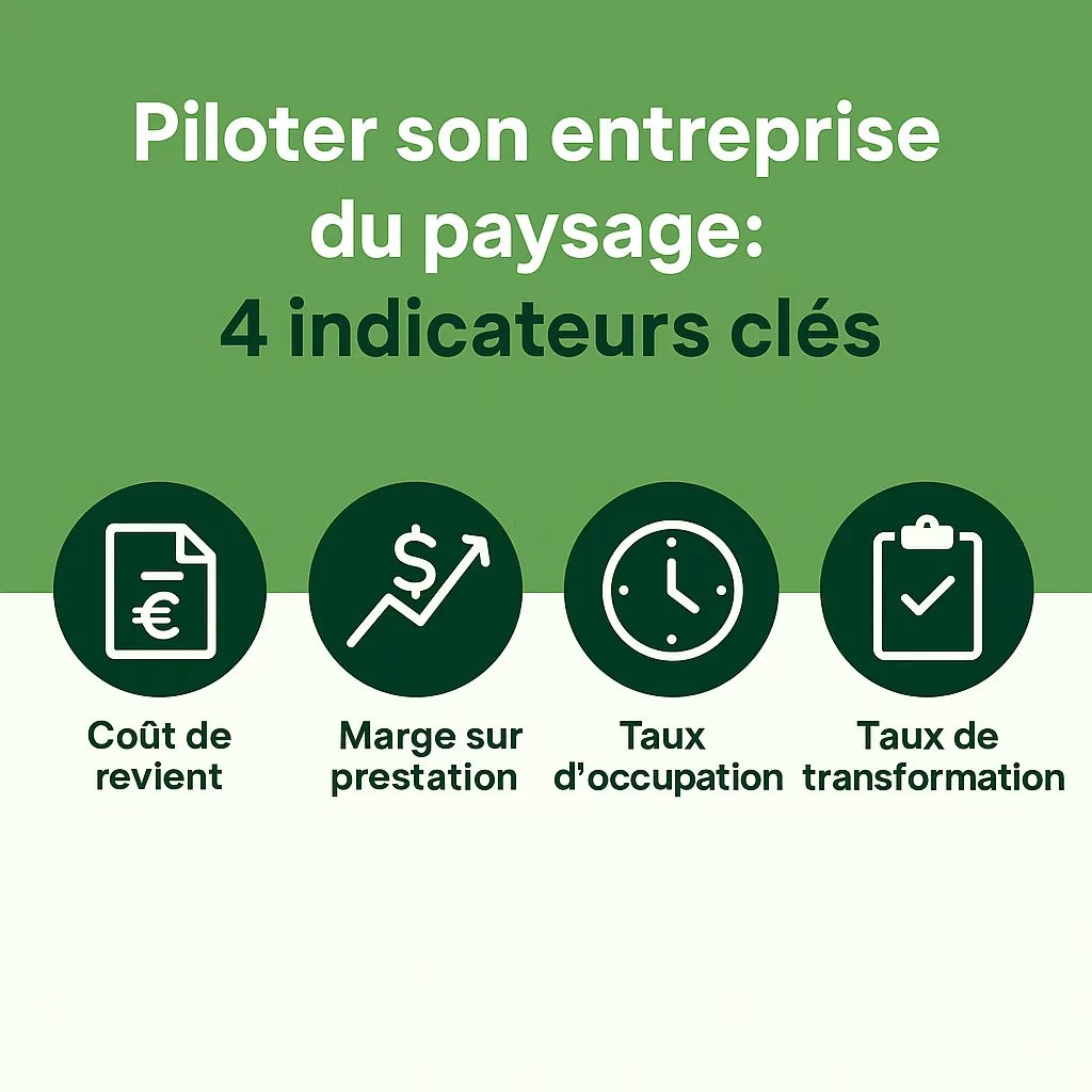 Indicateurs pour piloter une entreprise paysagère