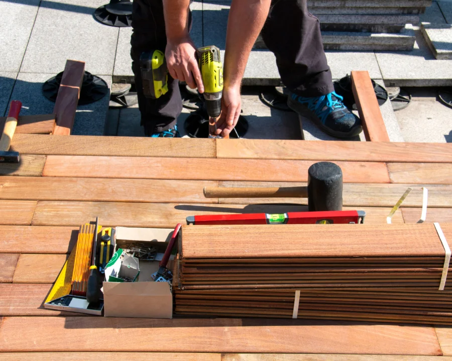 Construction d'une terrasse bois